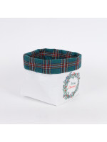 ΚΑΛΑΘΑΚΙ ΜΕ ΣΤΕΦΑΝΑΚΙ, ΥΦΑΣΜΑΤΙΝΟ, 18x22cm