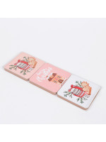 ΣΟΥΒΕΡ ΜΕ ΧΡΙΣΤΟΥΓΕΝΝΙΑΤΙΚΑ ΣΧΕΔΙΑ, ΣΕΤ 6ΤΜΧ, 9.5x9.5x0.47