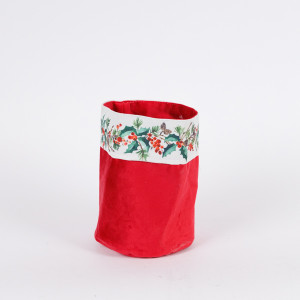 ΚΑΛΑΘΑΚΙ ΜΕ ΓΚΙ, ΚΟΚΚΙΝΟ ΒΕΛΟΥΔΟ, 15x20cm