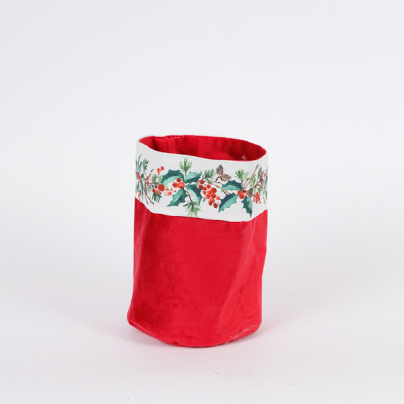 ΚΑΛΑΘΑΚΙ ΜΕ ΓΚΙ, ΚΟΚΚΙΝΟ ΒΕΛΟΥΔΟ, 15x20cm