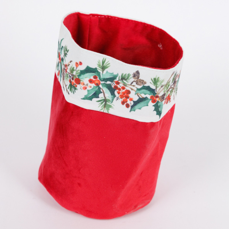 ΚΑΛΑΘΑΚΙ ΜΕ ΓΚΙ, ΚΟΚΚΙΝΟ ΒΕΛΟΥΔΟ, 15x20cm