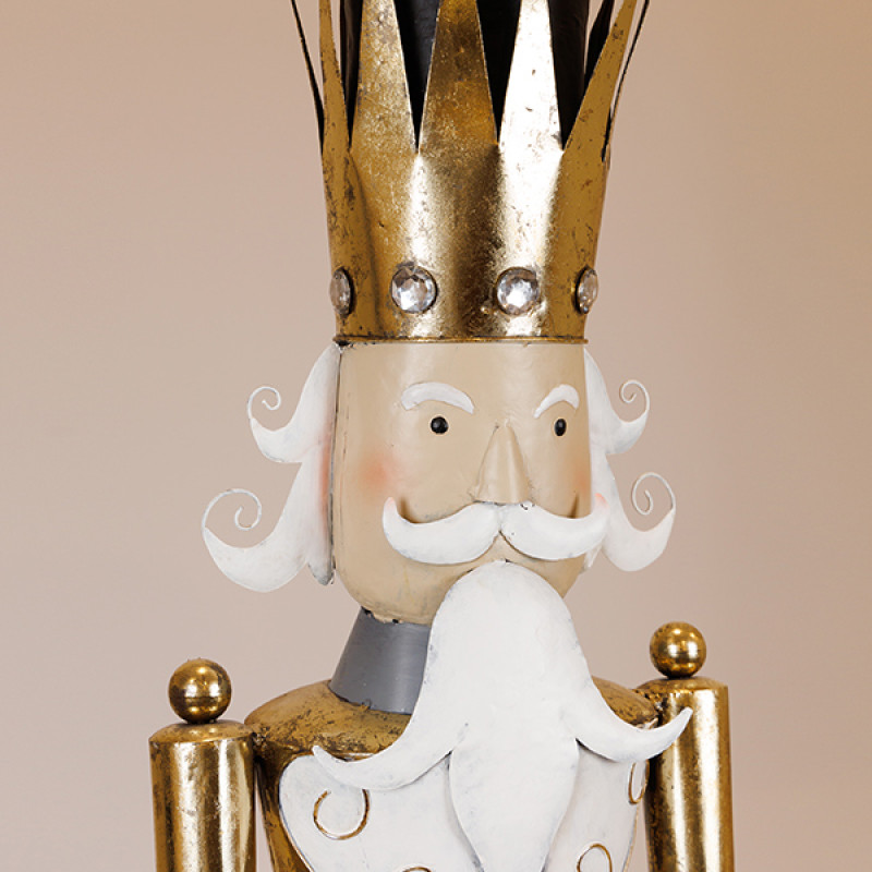 ΚΑΡΥΟΘΡΑΥΣΤΗΣ ΜΕ ΠΙΝΑΚΙΔΑ, ΜΕΤΑΛΛΙΚΟΣ, ΧΡΥΣΟΣ, 27.30x27.95x165cm