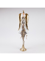 ΑΓΓΕΛΟΣ ΜΕ ΧΡΥΣΑ ΦΤΕΡΑ, ΜΕΤΑΛΛΙΚΟΣ, 23.5x15.24x86.36cm