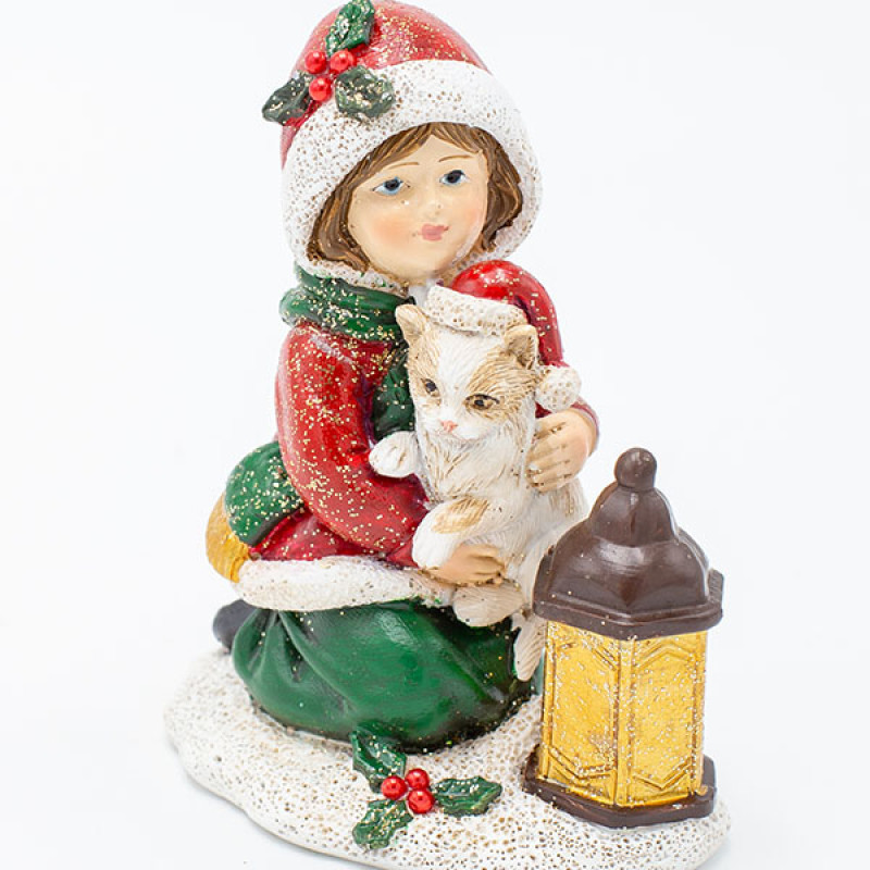 ΔΙΑΚΟΣΜΗΤΙΚΟ ΠΟΛΥΡΕΖΙΝ, ΚΟΡΙΤΣΑΚΙ ΜΕ ΓΑΤΟΥΛΑ, ΑΠΑΛΟ ΡΟΖ, 7.5x9cm