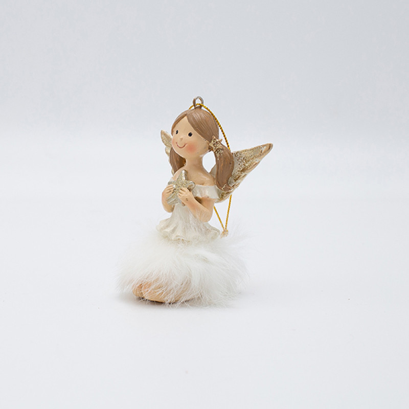 ΑΓΓΕΛΑΚΙ ΚΑΘΙΣΤΟ ΜΕ ΑΣΤΕΡΑΚΙ, ΑΠΑΛΟ ΡΟΖ, 7x5x8cm