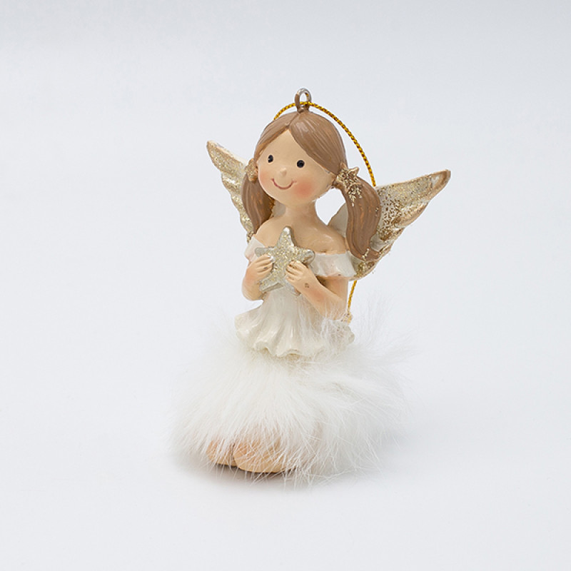 ΑΓΓΕΛΑΚΙ ΚΑΘΙΣΤΟ ΜΕ ΑΣΤΕΡΑΚΙ, ΑΠΑΛΟ ΡΟΖ, 7x5x8cm