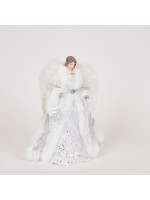 ΝΕΡΑΙΔΑ, ΜΕ ΛΕΥΚΟ ΦΟΡΕΜΑ ΚΑΙ ΧΙΟΝΟΝΙΦΑΔΕΣ, 30cm