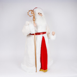 ΑΓΙΟΣ ΒΑΣΙΛΗΣ,ΜΕ ΛΕΥΚΟ ΚΟΚΚΙΝΟ ΡΟΥΧΟ, 90cm