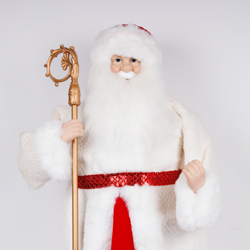 ΑΓΙΟΣ ΒΑΣΙΛΗΣ,ΜΕ ΛΕΥΚΟ ΚΟΚΚΙΝΟ ΡΟΥΧΟ, 90cm