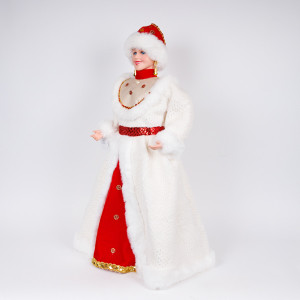 ΒΑΣΙΛΙΣΣΑ ΤΟΥ ΧΙΟΝΙΟΥ, ΜΕ ΛΕΥΚΟ ΚΟΚΚΙΝΟ ΡΟΥΧΟ, 80cm