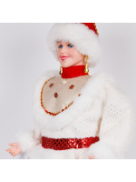 ΒΑΣΙΛΙΣΣΑ ΤΟΥ ΧΙΟΝΙΟΥ, ΜΕ ΛΕΥΚΟ ΚΟΚΚΙΝΟ ΡΟΥΧΟ, 80cm