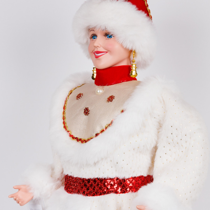 ΒΑΣΙΛΙΣΣΑ ΤΟΥ ΧΙΟΝΙΟΥ, ΜΕ ΛΕΥΚΟ ΚΟΚΚΙΝΟ ΡΟΥΧΟ, 80cm