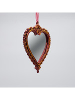 ΣΤΟΛΙΔΙ ΚΡΕΜΑΣΤΟ, VINTAGE ΚΑΘΡΕΦΤΗΣ ΚΑΡΔΙΑ, ΜΠΡΟΝΖΕ, 12.5x12cm