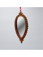 ΣΤΟΛΙΔΙ ΚΡΕΜΑΣΤΟ, VINTAGE ΚΑΘΡΕΦΤΗΣ, ΟΒΑΛ ΜΠΡΟΝΖΕ, 19.5x9.5cm