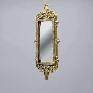 ΣΤΟΛΙΔΙ ΚΡΕΜΑΣΤΟ, VINTAGE ΚΑΘΡΕΦΤΗΣ, ΧΡΥΣΟ, 17.5x7cm