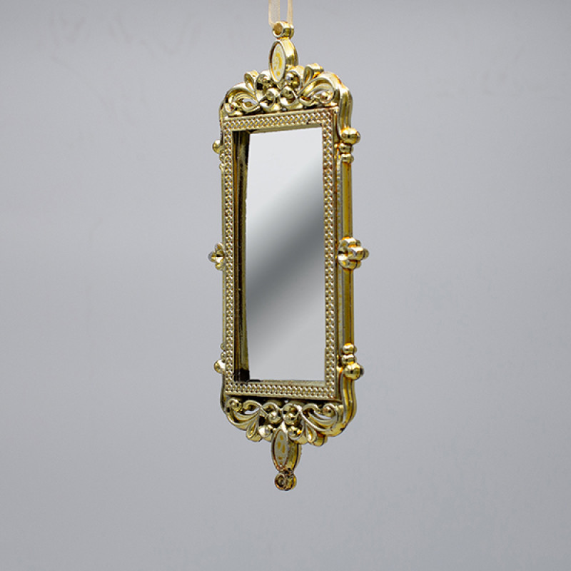 ΣΤΟΛΙΔΙ ΚΡΕΜΑΣΤΟ, VINTAGE ΚΑΘΡΕΦΤΗΣ, ΧΡΥΣΟ, 17.5x7cm