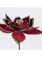 ΛΟΥΛΟΥΔΙ ΒΕΛΟΥΔΙΝΟ ΜΠΟΡΝΤΟ, ΜΕ ΣΑΜΠΑΝΙ ΛΕΠΤΟΜΕΡΕΙΕΣ, 33x45cm