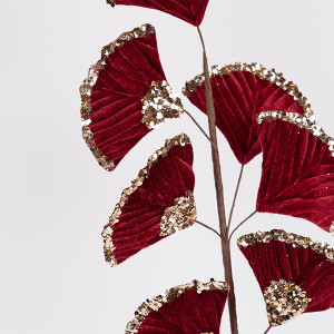 ΚΛΑΔΙ GINKGO, ΜΠΟΡΝΤΟ ΜΕ ΣΑΜΠΑΝΙ ΛΕΠΤΟΜΕΡΕΙΕΣ, 65cm