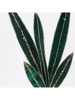 ΚΛΑΔΙ ΜΕ ΣΜΑΡΑΓΔΙ ΦΥΛΛΑ ΚΑΙ ΣΑΜΠΑΝΙ ΛΕΠΤΟΜΕΡΕΙΕΣ, 55cm