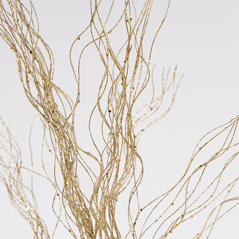 ΚΛΑΔΙ ΚΥΜΑΤΙΣΤΟ, ΧΡΥΣΟ, 83cm