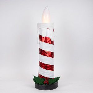 ΚΕΡΙ ΠΤΥΣΟΜΕΝΟ ΜΕ ΚΙΝΟΥΜΕΝΗ ΦΛΟΓΑ, CANDY, ΜΠΑΤΑΡΙΑΣ, 100cm