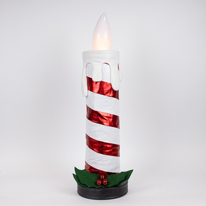 ΚΕΡΙ ΠΤΥΣΟΜΕΝΟ ΜΕ ΚΙΝΟΥΜΕΝΗ ΦΛΟΓΑ, CANDY, ΜΠΑΤΑΡΙΑΣ, 100cm