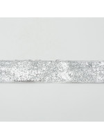 ΚΟΡΔΕΛΑ ME ΑΣΗΜΙ ΧΟΝΤΡΟΚΟΜΜΕΝΟ GLITTER, 6.30cm, 10M