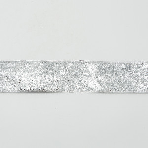 ΚΟΡΔΕΛΑ ME ΑΣΗΜΙ ΧΟΝΤΡΟΚΟΜΜΕΝΟ GLITTER, 6.30cm, 10M