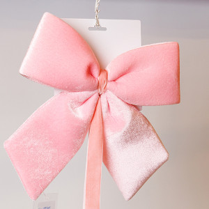 ΦΙΟΓΚΟΣ, ΒΕΛΟΥΔΙΝΟΣ ΡΟΖ, ΜΕ ΚΟΡΔΕΛΑ, 28cm