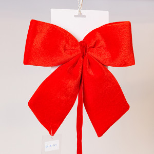 ΦΙΟΓΚΟΣ, ΒΕΛΟΥΔΙΝΟΣ ΚΟΚΚΙΝΟΣ, ΜΕ ΚΟΡΔΕΛΑ, 28cm