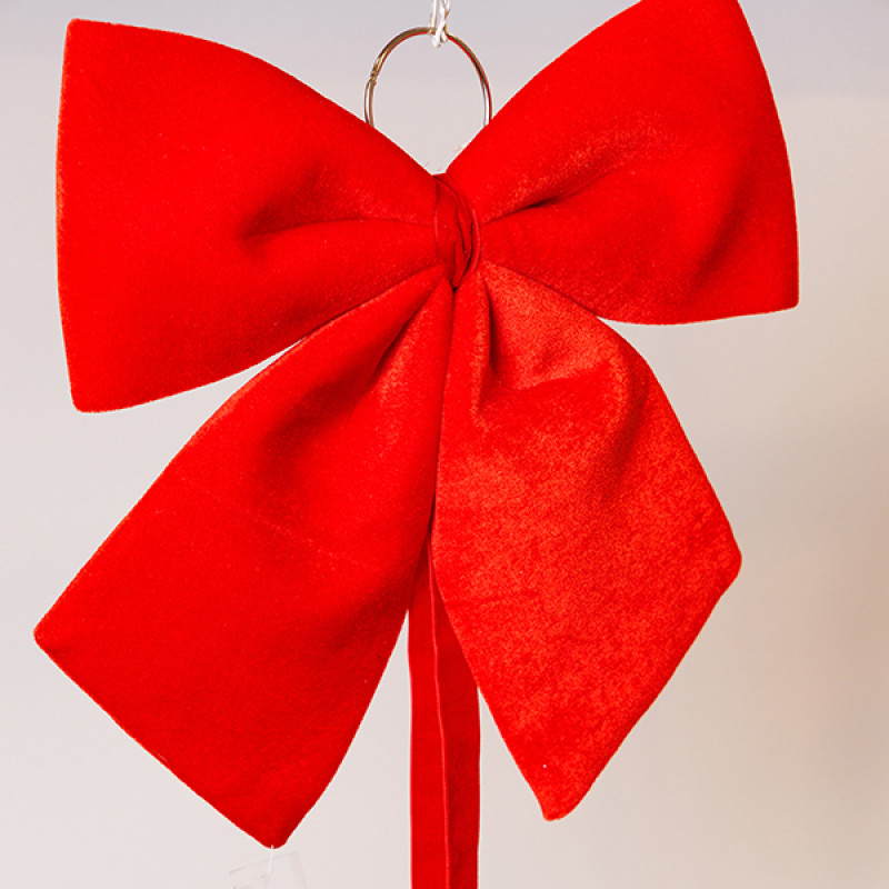 ΦΙΟΓΚΟΣ, ΒΕΛΟΥΔΙΝΟΣ ΚΟΚΚΙΝΟΣ, ΜΕ ΚΟΡΔΕΛΑ, 34cm