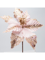 ΑΛΕΞΑΝΔΡΙΝΟ, ΡΟΖ, ΜΕ ΛΑΜΠΕΡΟ GLITTER ΣΤΟ ΜΙΣΟ ΦΥΛΛΟ, 26x20cm