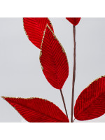 ΚΛΑΔΙ ΜΕ ΚΟΚΚΙΝΑ ΒΕΛΟΥΔΙΝΑ ΦΥΛΛΑ ΒΕΛΑΝΙΔΙΑΣ, 82cm