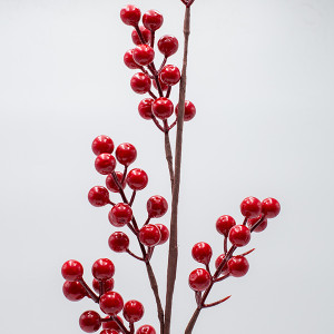 ΚΛΑΔΙ ΠΛΟΥΜΙΣΤΟ ΜΕ ΚΟΚΚΙΝΑ BERRIES, 70cm