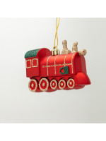 ΠΛΑΣΤΙΚΟ ΣΤΟΛΙΔΙ, ΚΟΚΚΙΝΟ ΤΡΕΝΑΚΙ ΜΕ ΠΡΑΣΙΝΟ GLITTER, ΣΕΤ 2ΤΜΧ, 11cm