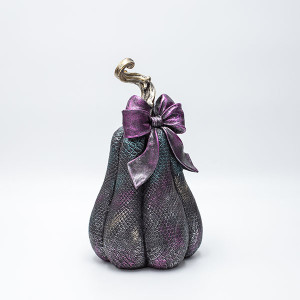 ΠΟΛΥΡΕΖΙΝ ΚΟΛΟΚΥΘΑ ΜΕ ΜΩΒ ΦΙΟΓΚΟ, HALLOWEEN, 15x14x26cm