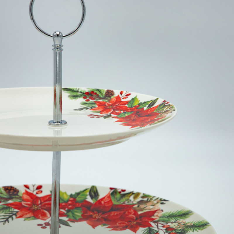 ΠΙΑΤΕΛΑ ΜΕ 2 ΕΠΙΠΕΔΑ, ΜΕ ΚΟΚΚΙΝΟ ΑΛΕΞΑΝΔΡΙΝΟ