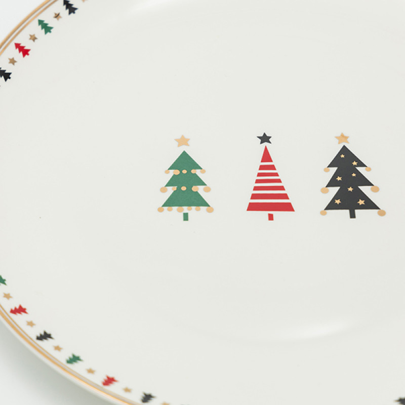 ΠΙΑΤΕΛΑ ΜΕ ΣΠΑΤΟΥΛΑ ΜΕ ΧΡΩΜΑΤΙΣΤΑ ΔΕΝΤΡΑΚΙΑ, 26.70cm