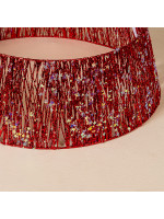 ΠΟΔΙΑ ΔΕΝΤΡΟΥ ΜΕ ΚΟΚΚΙΝΟ ΝΗΜΑ ΚΑΙ ΙΡΙΔΙΖΟΝΤΑ ΑΣΤΕΡΑΚΙΑ, 60x20cm