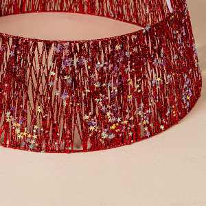 ΠΟΔΙΑ ΔΕΝΤΡΟΥ ΜΕ ΚΟΚΚΙΝΟ ΝΗΜΑ ΚΑΙ ΙΡΙΔΙΖΟΝΤΑ ΑΣΤΕΡΑΚΙΑ, 60x20cm