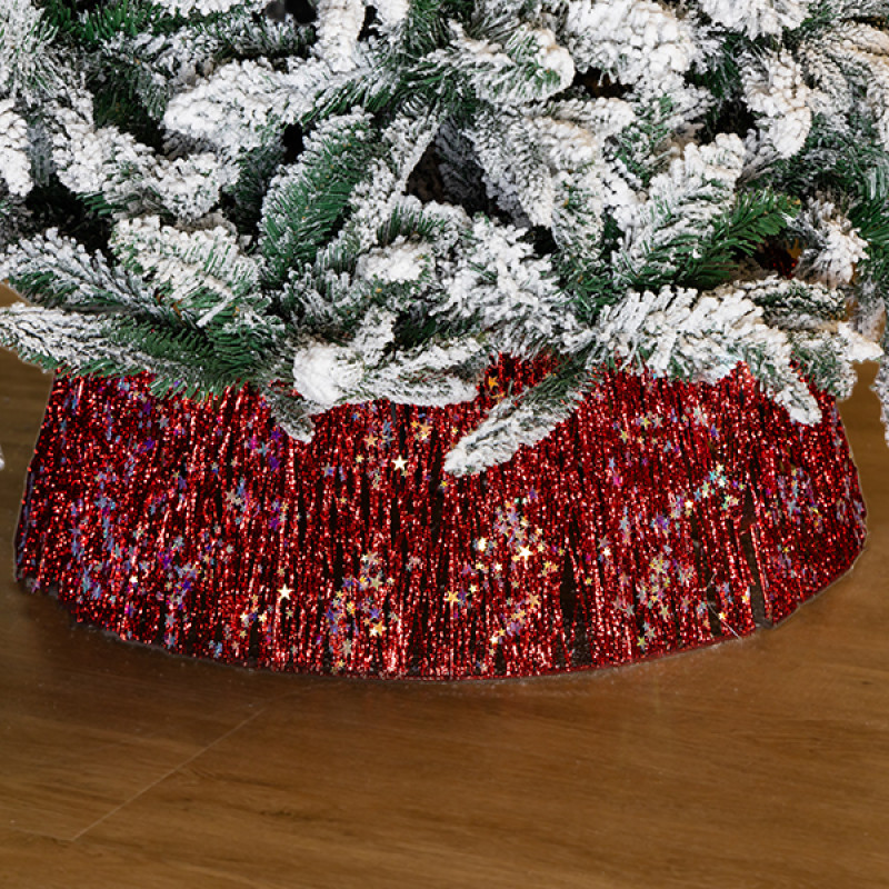 ΠΟΔΙΑ ΔΕΝΤΡΟΥ ΜΕ ΚΟΚΚΙΝΟ ΝΗΜΑ ΚΑΙ ΙΡΙΔΙΖΟΝΤΑ ΑΣΤΕΡΑΚΙΑ, 60x20cm