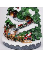 ΧΡΙΣΤΟΥΓΕΝΝΙΑΤΙΚΟ ΔΕΝΤΡΟ ΜΕ ΚΙΝΟΥΜΕΝΟ ΕΛΚΥΘΡΟ, ΜΕ ΜΟΥΣΙΚΗ, ΚΙΝΗΣΗ ΚΑΙ ΦΩΣ, ΜΕ ΜΕΤΑΣΧΗΜΑΤΙΣΤΗ, 23x23x42cm