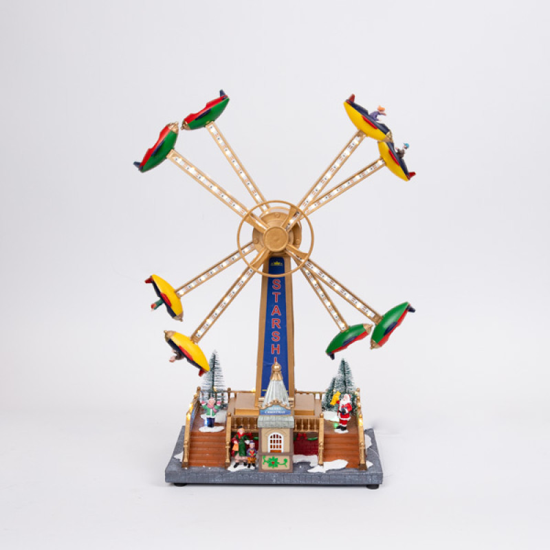 ΤΡΟΧΟΣ ΛΟΥΝΑ ΠΑΡΚ ΜΕ ΑΕΡΟΠΛΑΝΑΚΙΑ, ΜΕ ΜΟΥΣΙΚΗ, ΚΙΝΗΣΗ ΚΑΙ ΦΩΣ, ΜΕ ΜΕΤΑΣΧΗΜΑΤΙΣΤΗ, 36.5x19x47,5cm