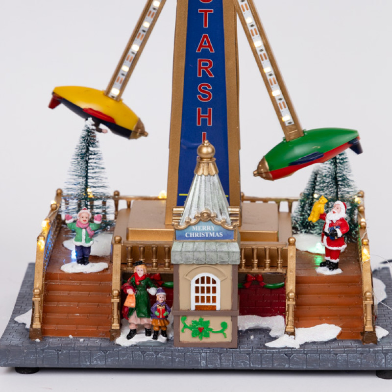 ΤΡΟΧΟΣ ΛΟΥΝΑ ΠΑΡΚ ΜΕ ΑΕΡΟΠΛΑΝΑΚΙΑ, ΜΕ ΜΟΥΣΙΚΗ, ΚΙΝΗΣΗ ΚΑΙ ΦΩΣ, ΜΕ ΜΕΤΑΣΧΗΜΑΤΙΣΤΗ, 36.5x19x47,5cm