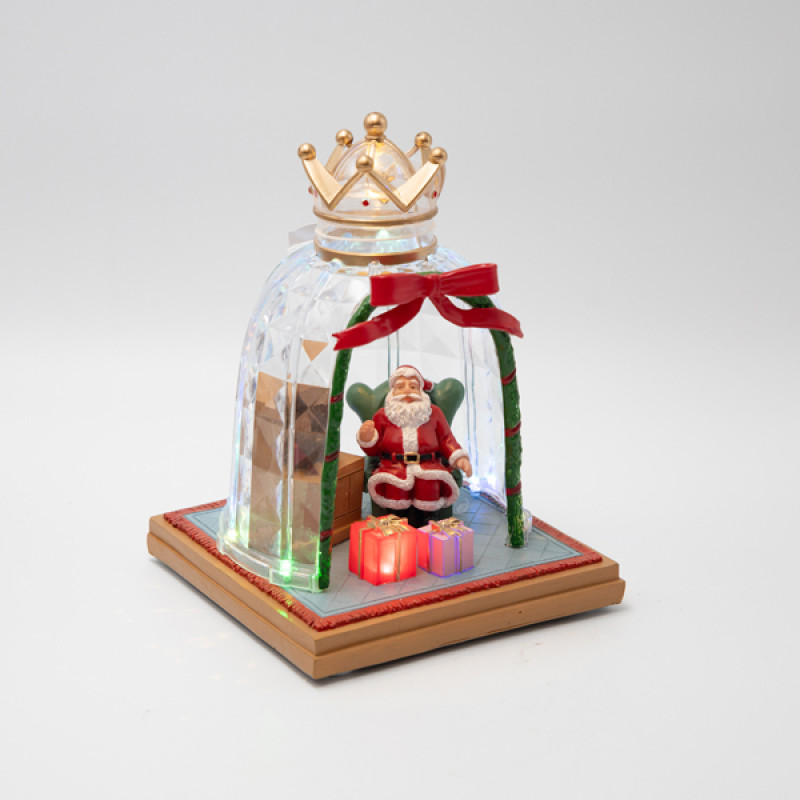 ΧΡΙΣΤΟΥΓΕΝΝΙΑΤΙΚΗ ΠΑΡΑΣΤΑΣΗ, ΣΤΕΜΜΑ, ΜΕ ΑΓΙΟ ΒΑΣΙΛΗ, ΦΩΤΙΖΟΜΕΝΟ, ΜΠΑΤΑΡΙΑΣ, 15.3x21cm