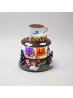 ΚΑΦΕΤΕΡΙΑ, ΜΕ ΠΕΡΙΣΤΡΕΦΟΜΕΝΗ ΚΟΥΠΑ, ΜΠΑΤΑΡΙΑΣ, 15x15x17cm