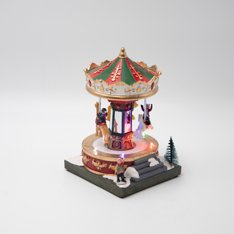 ΜΙΚΡΟ ΚΑΡΟΥΖΕΛ, ΦΩΤΙΖΟΜΕΝΟ, ΜΠΑΤΑΡΙΑΣ, 12x13x18.5cm