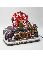 ΧΡΙΣΤΟΥΓΕΝΝΙΑΤΙΚΗ ΠΛΑΤΕΙΑ, ΜΕ ΡΟΔΑ, ΜΕ ΜΕΤΑΣΧΗΜΑΤΙΣΤΗ, 40x21x31cm