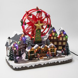 ΧΡΙΣΤΟΥΓΕΝΝΙΑΤΙΚΗ ΠΛΑΤΕΙΑ, ΜΕ ΡΟΔΑ, ΜΕ ΜΕΤΑΣΧΗΜΑΤΙΣΤΗ, 40x21x31cm