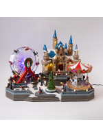 ΠΑΡΑΜΥΘΕΝΙΟ ΚΑΣΤΡΟ, ΜΕ ΡΟΔΑ ΚΑΙ ΚΑΡΟΥΖΕΛ, ΦΩΤΙΖΟΜΕΝΟ, ΜΕ ΜΕΤΑΣΧΗΜΑΤΙΣΤΗ, 62x36,5x47cm